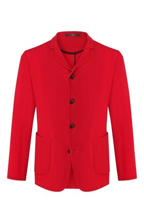 Мужской пиджак GIORGIO ARMANI красного цвета по цене 163500 руб., арт. 0SGGG0FG/T00AB | Фото 1 Мужской пиджак GIORGIO ARMANI красного цвета, арт. 0SGGG0FG/T00AB | Фото 1 (Материал внешний: Купро, Растительное волокно; 1-2-бортные: Однобортные; Пиджаки М: Прямой; Случай: Повседневный; Рукава: Длинные; Длина (для топов): Стандартные; Стили: Кэжуэл)