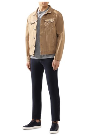 Мужской брюки KITON темно-синего цвета по цене 83500 руб., арт. UPNJSJ07S73 | Фото 2 Мужской брюки KITON темно-синего цвета, арт. UPNJSJ07S73 | Фото 2