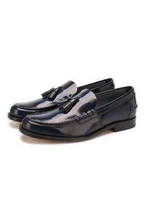 Мужские кожаные лоферы TOD’S темно-синего цвета по цене 46450 руб., арт. XXM26C0CP60AKT | Фото 1 Мужские кожаные лоферы TOD’S темно-синего цвета, арт. XXM26C0CP60AKT | Фото 1