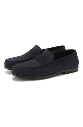 Мужские замшевые пенни-лоферы TOD’S темно-синего цвета по цене 32950 руб., арт. XXM17C00010HSE | Фото 1 Мужские замшевые пенни-лоферы TOD’S темно-синего цвета, арт. XXM17C00010HSE | Фото 1