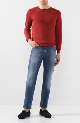 Мужские замшевые пенни-лоферы TOD’S темно-синего цвета по цене 32950 руб., арт. XXM17C00010HSE | Фото 2 Мужские замшевые пенни-лоферы TOD’S темно-синего цвета, арт. XXM17C00010HSE | Фото 2