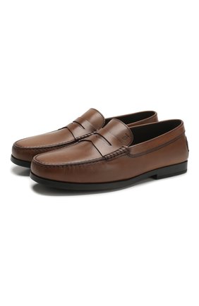 Мужские кожаные пенни-лоферы TOD’S коричневого цвета по цене 34450 руб., арт. XXM17C00010D9C | Фото 1 Мужские кожаные пенни-лоферы TOD’S коричневого цвета, арт. XXM17C00010D9C | Фото 1