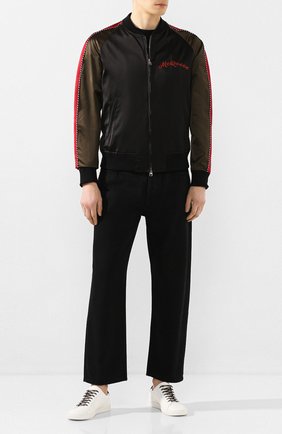Мужские кожаные кеды SAINT LAURENT белого цвета по цене 35600 руб., арт. 611350/0ZS60 | Фото 2 Мужские кожаные кеды SAINT LAURENT белого цвета, арт. 611350/0ZS60 | Фото 2