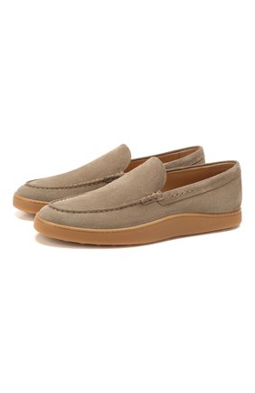 Мужские замшевые лоферы TOD’S бежевого цвета по цене 29200 руб., арт. XXM52B00040RE0 | Фото 1 Мужские замшевые лоферы TOD’S бежевого цвета, арт. XXM52B00040RE0 | Фото 1