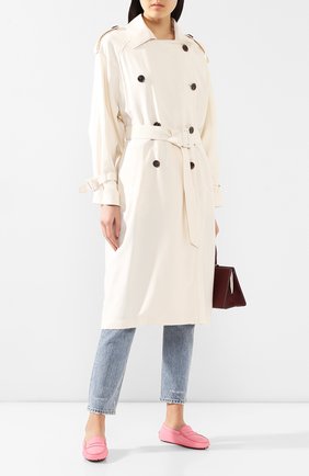 Женские кожаные мокасины TOD’S розового цвета по цене 28700 руб., арт. XXW00G000105J1 | Фото 2 Женские кожаные мокасины TOD’S розового цвета, арт. XXW00G000105J1 | Фото 2