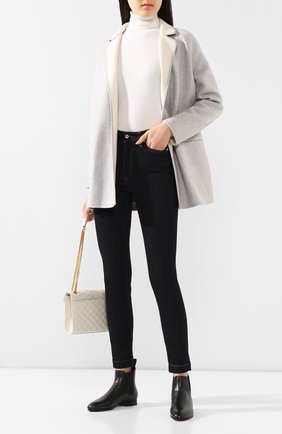 Женские кожаные челси SANTONI черного цвета по цене 57600 руб., арт. WTSM57515BI3CLGAN01 | Фото 2 Женские кожаные челси SANTONI черного цвета, арт. WTSM57515BI3CLGAN01 | Фото 2