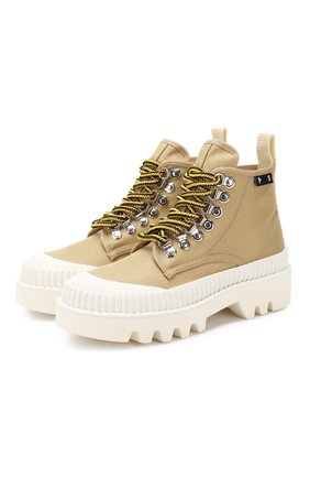 Женские текстильные ботинки lug sole PROENZA SCHOULER бежевого цвета по цене 45600 руб., арт. PS32051A/11135 | Фото 1 Женские текстильные ботинки lug sole PROENZA SCHOULER бежевого цвета, арт. PS32051A/11135 | Фото 1