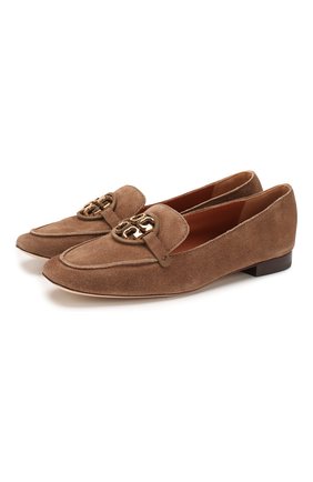 Женские замшевые лоферы TORY BURCH коричневого цвета по цене 23550 руб., арт. 63250 | Фото 1 Женские замшевые лоферы TORY BURCH коричневого цвета, арт. 63250 | Фото 1