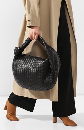 Женская сумка bv jodie large BOTTEGA VENETA черного цвета по цене 234500 руб., арт. 600263/VCPP0 | Фото 2 Женская сумка bv jodie large BOTTEGA VENETA черного цвета, арт. 600263/VCPP0 | Фото 2