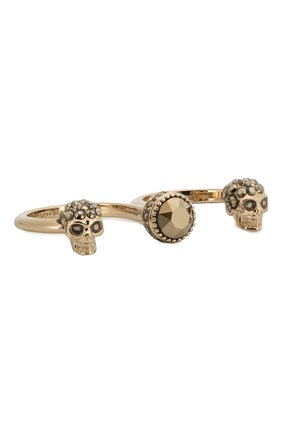 Женское кольцо ALEXANDER MCQUEEN золотого цвета по цене 17100 руб., арт. 550501/J160K | Фото 1 Женское кольцо ALEXANDER MCQUEEN золотого цвета, арт. 550501/J160K | Фото 1