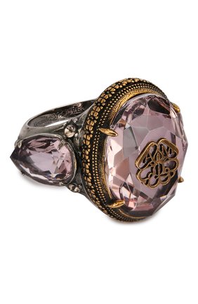 Женское кольцо ALEXANDER MCQUEEN фиолетового цвета по цене 30800 руб., арт. 607119/J160X | Фото 1 Женское кольцо ALEXANDER MCQUEEN фиолетового цвета, арт. 607119/J160X | Фото 1