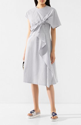 Женские кожаные шлепанцы PERTINI серебряного цвета по цене 21350 руб., арт. 201W16677D1 | Фото 2 Женские кожаные шлепанцы PERTINI серебряного цвета, арт. 201W16677D1 | Фото 2