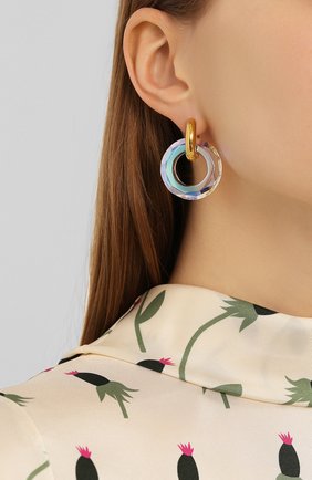 Женские серьги TIMELESS PEARLY золотого цвета по цене 24000 руб., арт. B01960 | Фото 2 Женские серьги TIMELESS PEARLY золотого цвета, арт. B01960 | Фото 2