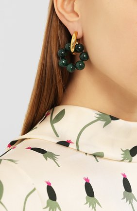 Женские серьги TIMELESS PEARLY золотого цвета по цене 23750 руб., арт. B01961 | Фото 2 Женские серьги TIMELESS PEARLY золотого цвета, арт. B01961 | Фото 2