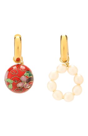 Женские серьги TIMELESS PEARLY золотого цвета по цене 22800 руб., арт. B01967 | Фото 1 Женские серьги TIMELESS PEARLY золотого цвета, арт. B01967 | Фото 1