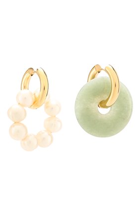 Женские серьги TIMELESS PEARLY золотого цвета по цене 25200 руб., арт. B01981 | Фото 4 Женские серьги TIMELESS PEARLY золотого цвета, арт. B01981 | Фото 4