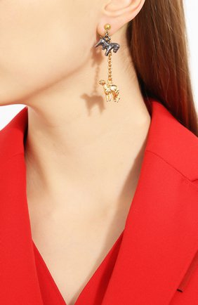 Женские серьги MARNI золотого цвета по цене 0 руб., арт. 0RMV0146N0/M2000 | Фото 4 Женские серьги MARNI золотого цвета, арт. 0RMV0146N0/M2000 | Фото 4 (Материал: Металл)