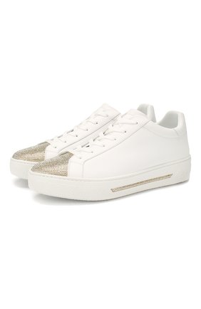 Женские кожаные кеды xtra double RENE CAOVILLA золотого цвета по цене 68400 руб., арт. C10346-020-NA01V574 | Фото 1 Женские кожаные кеды xtra double RENE CAOVILLA золотого цвета, арт. C10346-020-NA01V574 | Фото 1