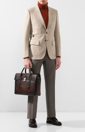 Мужской кожаный портфель BERLUTI коричневого цвета по цене 334500 руб., арт. M124253 | Фото 2 Мужской кожаный портфель BERLUTI коричневого цвета, арт. M124253 | Фото 2