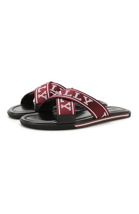 Мужские текстильные шлепанцы bonks BALLY красного цвета по цене 23550 руб., арт. B0NKS-T/218 | Фото 1 Мужские текстильные шлепанцы bonks BALLY красного цвета, арт. B0NKS-T/218 | Фото 1