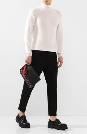 Мужская кожаный клатч ALEXANDER MCQUEEN черного цвета по цене 47200 руб., арт. 550815/1SJ1B | Фото 2 Мужская кожаный клатч ALEXANDER MCQUEEN черного цвета, арт. 550815/1SJ1B | Фото 2