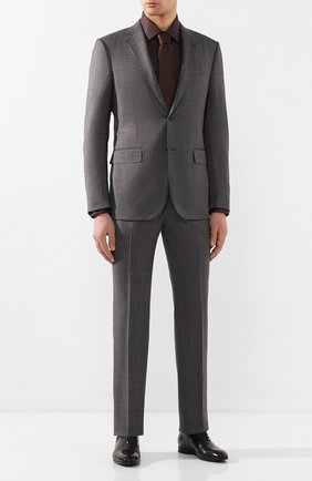 Мужская хлопковая сорочка BRIONI коричневого цвета по цене 45400 руб., арт. RCL90L/PZ023 | Фото 2 Мужская хлопковая сорочка BRIONI коричневого цвета, арт. RCL90L/PZ023 | Фото 2