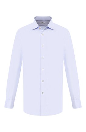 Мужская хлопковая сорочка KITON светло-голубого цвета по цене 76000 руб., арт. UCIH0660818 | Фото 1 Мужская хлопковая сорочка KITON светло-голубого цвета, арт. UCIH0660818 | Фото 1 (Материал внешний: Хлопок; Рукава: Длинные; Длина (для топов): Стандартные; Мужское Кросс-КТ: Сорочка-одежда; Случай: Формальный; Принт: Клетка; Манжеты: На пуговицах; Воротник: Акула; Региональные ограничения белый список (Axapta Mercury): RU)