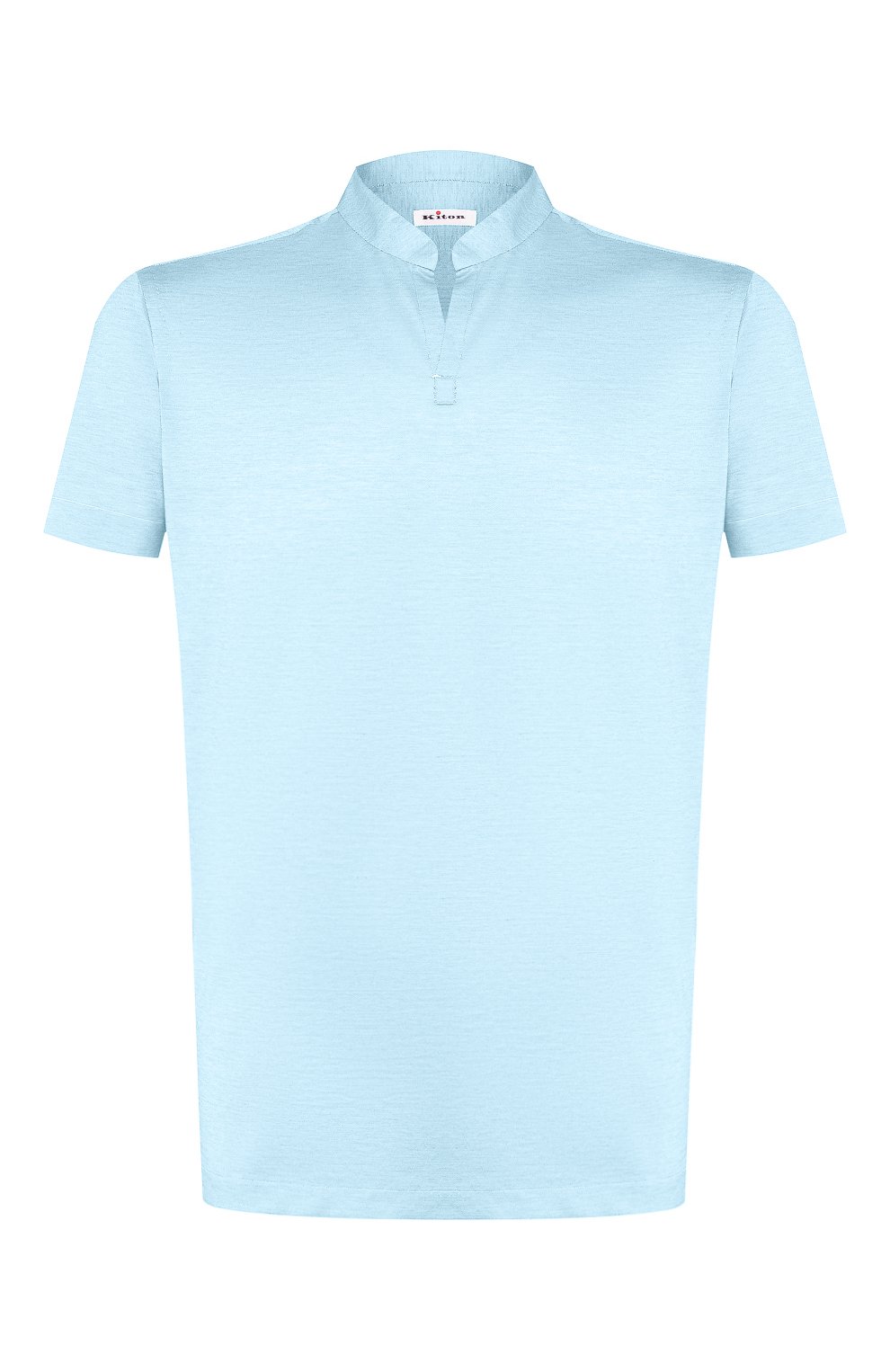 Мужская хлопковая футболка KITON голубого цвета, арт. UMCCAPH07217 | Фото 1 (Принт: Без принта; Рукава: Короткие; Длина (для топов): Стандартные; Региональные ограничения белый список (Axapta Mercury): RU; Материал внешний: Хлопок; Стили: Кэжуэл)