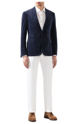 Мужской хлопковый пиджак RALPH LAUREN синего цвета по цене 161500 руб., арт. 798783843 | Фото 2 Мужской хлопковый пиджак RALPH LAUREN синего цвета, арт. 798783843 | Фото 2 (Длина (для топов): Стандартные; Рукава: Длинные; Материал внешний: Хлопок; Материал подклада: Купро; 1-2-бортные: Однобортные; Пиджаки М: Приталенный; Стили: Классический; Случай: Коктейльный)