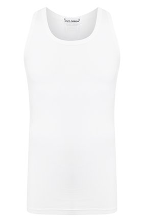 Мужская хлопковая майка DOLCE & GABBANA белого цвета по цене 9950 руб., арт. M8E01J/FUGIA | Фото 1 Мужская хлопковая майка DOLCE & GABBANA белого цвета, арт. M8E01J/FUGIA | Фото 1