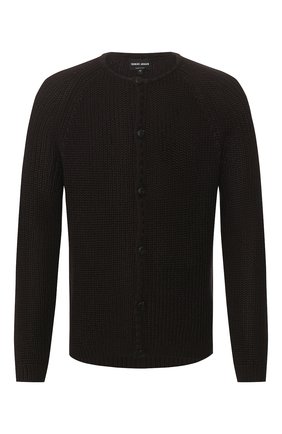 Мужская кардиган из смеси хлопка и шелка GIORGIO ARMANI коричневого цвета по цене 99500 руб., арт. 3HSE04/SM14Z | Фото 1 Мужская кардиган из смеси хлопка и шелка GIORGIO ARMANI коричневого цвета, арт. 3HSE04/SM14Z | Фото 1