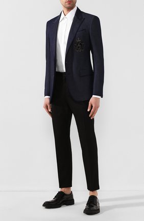 Мужская хлопковая сорочка DOLCE & GABBANA белого цвета по цене 55400 руб., арт. G5GB3T/FJ5GD | Фото 2 Мужская хлопковая сорочка DOLCE & GABBANA белого цвета, арт. G5GB3T/FJ5GD | Фото 2 (Мужское Кросс-КТ: Сорочка-одежда; Рукава: Длинные; Длина (для топов): Стандартные; Материал внешний: Хлопок; Принт: Однотонные; Случай: Вечерний; Воротник: Кент)