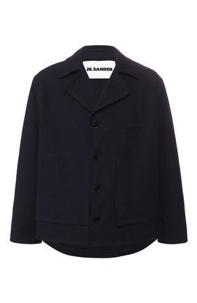 Мужская куртка JIL SANDER темно-синего цвета по цене 116500 руб., арт. JSMQ400212-MQ441000 | Фото 1 Мужская куртка JIL SANDER темно-синего цвета, арт. JSMQ400212-MQ441000 | Фото 1