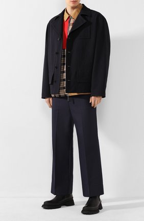 Мужская куртка JIL SANDER темно-синего цвета по цене 116500 руб., арт. JSMQ400212-MQ441000 | Фото 2 Мужская куртка JIL SANDER темно-синего цвета, арт. JSMQ400212-MQ441000 | Фото 2