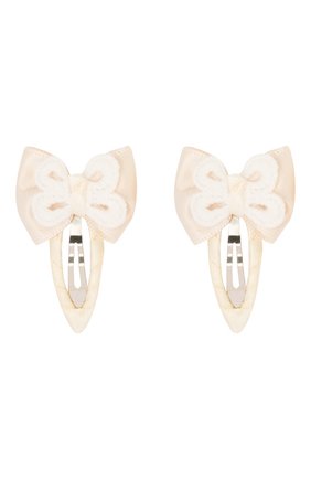 Детская комплект из 2-х заколок lace bow JUNEFEE бежевого цвета по цене 890 руб., арт. 4867 | Фото 1 Детская комплект из 2-х заколок lace bow JUNEFEE бежевого цвета, арт. 4867 | Фото 1