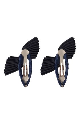 Детская комплект из 2-х заколок wings JUNEFEE темно-синего цвета по цене 840 руб., арт. 5115 | Фото 2 Детская комплект из 2-х заколок wings JUNEFEE темно-синего цвета, арт. 5115 | Фото 2
