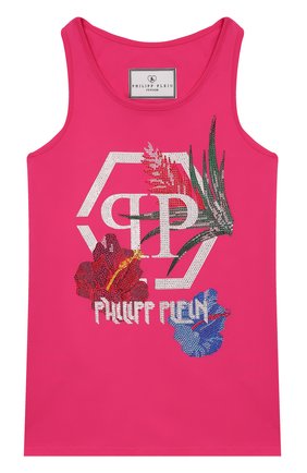 Детский хлопковый топ PHILIPP PLEIN фуксия цвета по цене 15855 руб., арт. S20C GTK0485 PJY002N | Фото 1 Детский хлопковый топ PHILIPP PLEIN фуксия цвета, арт. S20C GTK0485 PJY002N | Фото 1
