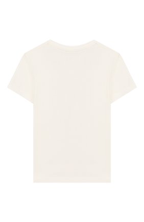 Детский хлопковая футболка VERSACE белого цвета по цене 6510 руб., арт. YA000134/YA00019 | Фото 2 Детский хлопковая футболка VERSACE белого цвета, арт. YA000134/YA00019 | Фото 2
