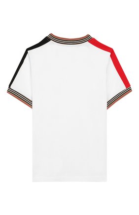 Детская хлопковая футболка BURBERRY белого цвета по цене 8855 руб., арт. 8022251 | Фото 2 Детская хлопковая футболка BURBERRY белого цвета, арт. 8022251 | Фото 2