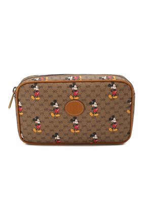 Женская поясная сумка disney x gucci GUCCI коричневого цвета по цене 81800 руб., арт. 602695/HWUBM | Фото 1 Женская поясная сумка disney x gucci GUCCI коричневого цвета, арт. 602695/HWUBM | Фото 1