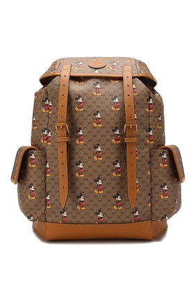 Мужской рюкзак disney x gucci GUCCI коричневого цвета по цене 159300 руб., арт. 603898/HWUDM | Фото 1 Мужской рюкзак disney x gucci GUCCI коричневого цвета, арт. 603898/HWUDM | Фото 1