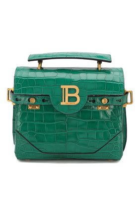 Женская сумка bbuzz 23 из кожи аллигатора BALMAIN зеленого цвета по цене 1320000 руб., арт. TN1S407/LALR/AMIS | Фото 1 Женская сумка bbuzz 23 из кожи аллигатора BALMAIN зеленого цвета, арт. TN1S407/LALR/AMIS | Фото 1