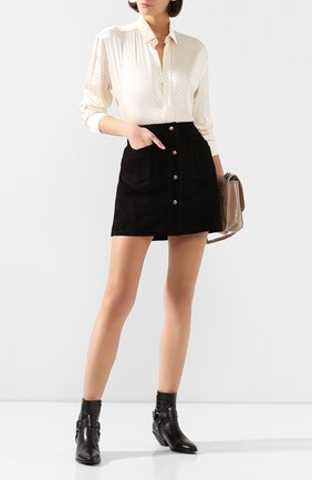 Женские кожаные ботинки west SAINT LAURENT черного цвета по цене 71800 руб., арт. 606222/06A00 | Фото 2 Женские кожаные ботинки west SAINT LAURENT черного цвета, арт. 606222/06A00 | Фото 2