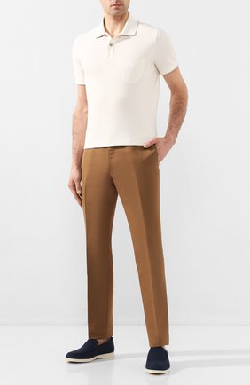 Мужские текстильные лоферы summer walk LORO PIANA темно-синего цвета по цене 44050 руб., арт. FAL0818 | Фото 2 Мужские текстильные лоферы summer walk LORO PIANA темно-синего цвета, арт. FAL0818 | Фото 2