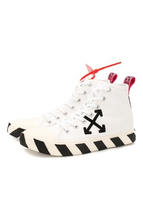 Мужские текстильные кеды OFF-WHITE белого цвета по цене 27500 руб., арт. 0MIA119S20D330380110 | Фото 1 Мужские текстильные кеды OFF-WHITE белого цвета, арт. 0MIA119S20D330380110 | Фото 1
