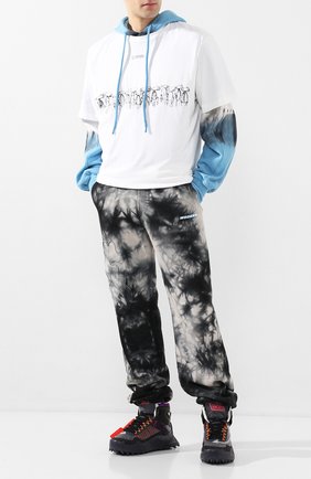 Мужские комбинированные кросcовки odsy-1000 OFF-WHITE темно-серого цвета по цене 52200 руб., арт. 0MIA162S208000421008 | Фото 2 Мужские комбинированные кросcовки odsy-1000 OFF-WHITE темно-серого цвета, арт. 0MIA162S208000421008 | Фото 2