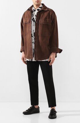 Мужские кожаные кеды urban street GIVENCHY черного цвета по цене 35950 руб., арт. BH002GH0K8 | Фото 2 Мужские кожаные кеды urban street GIVENCHY черного цвета, арт. BH002GH0K8 | Фото 2