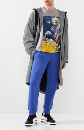Мужские кожаные кеды wing GIVENCHY черно-белого цвета по цене 52350 руб., арт. BH002KH0K6 | Фото 2 Мужские кожаные кеды wing GIVENCHY черно-белого цвета, арт. BH002KH0K6 | Фото 2