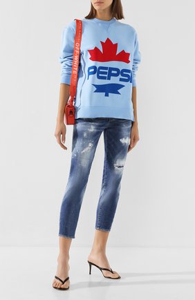 Женские джинсы DSQUARED2 синего цвета по цене 36600 руб., арт. S72LB0279/S30664 | Фото 2 Женские джинсы DSQUARED2 синего цвета, арт. S72LB0279/S30664 | Фото 2
