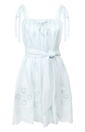 Женское льняное платье INNIKA CHOO голубого цвета по цене 27700 руб., арт. M2007LINS01SEFM | Фото 1 Женское льняное платье INNIKA CHOO голубого цвета, арт. M2007LINS01SEFM | Фото 1
